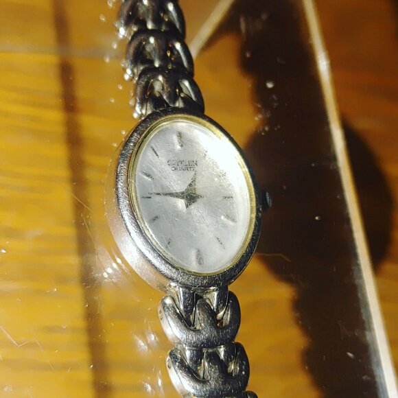 Citizen Watch Co Silver Tone Analog Oval Face Chain Link Band Japan Movement main image 8